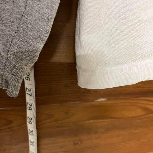 Men's T-shirt long sleeve Nautica Mirror Logo - Size XL - White & Gray - Picture 3 of 5